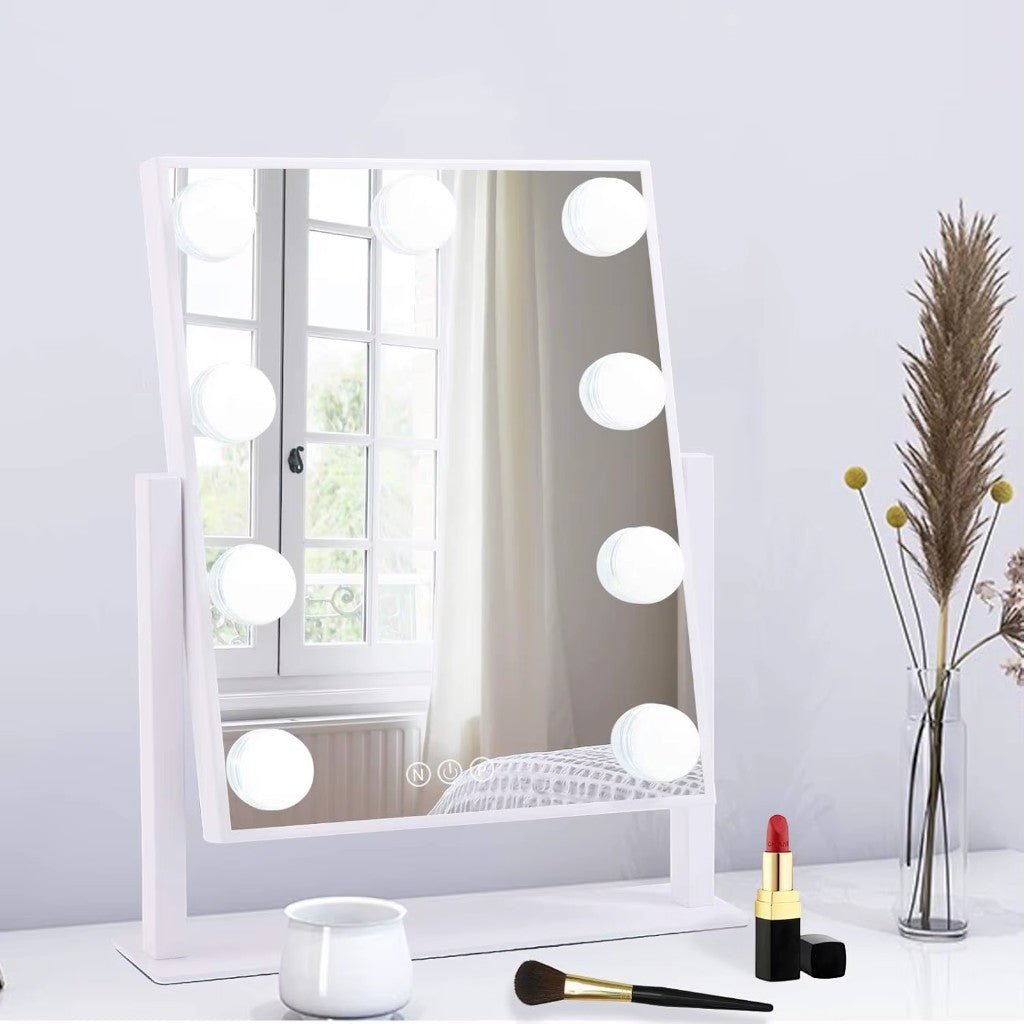 Hollywood Vanity Mirror with LED Bulbs 360° Rotation - Lattea Global