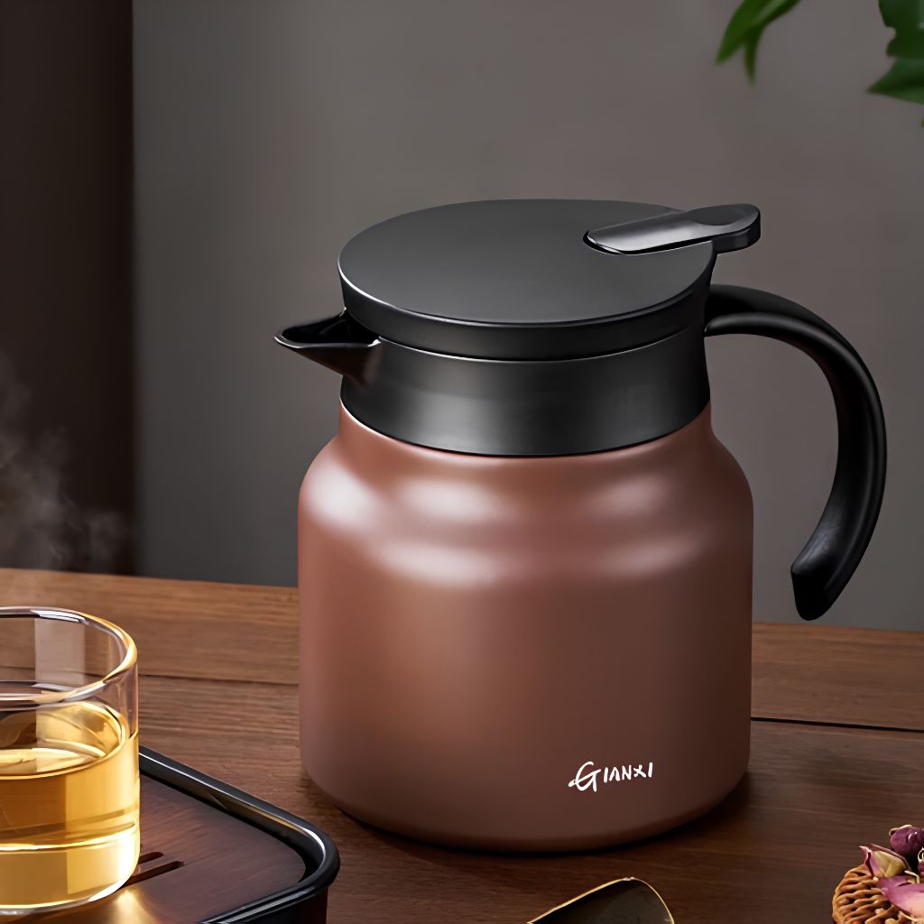 Insulated Teapot with Built-in Infuser and Ceramic Stainless Steel Liners