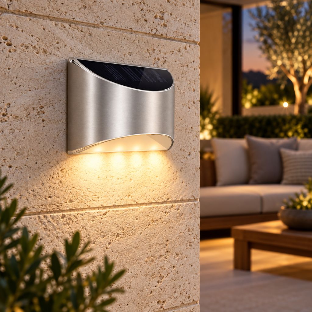 IP65 Aluminum Solar LED Outdoor Wall Light