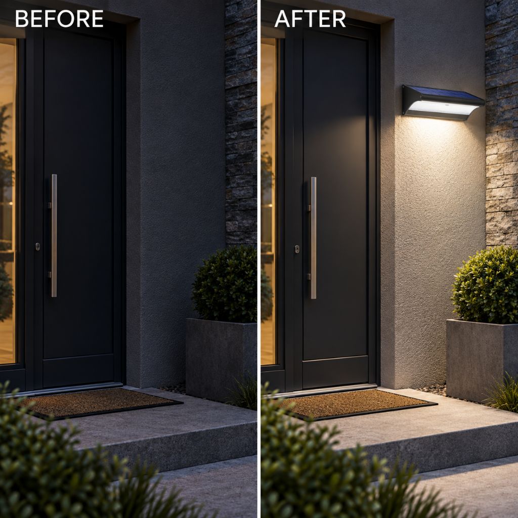IP65 Solar Motion Sensor LED Outdoor Wall Light