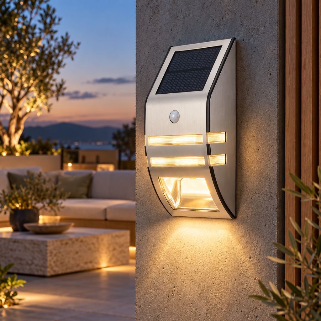 IP65 Solar PIR Motion Sensor LED Wall Light