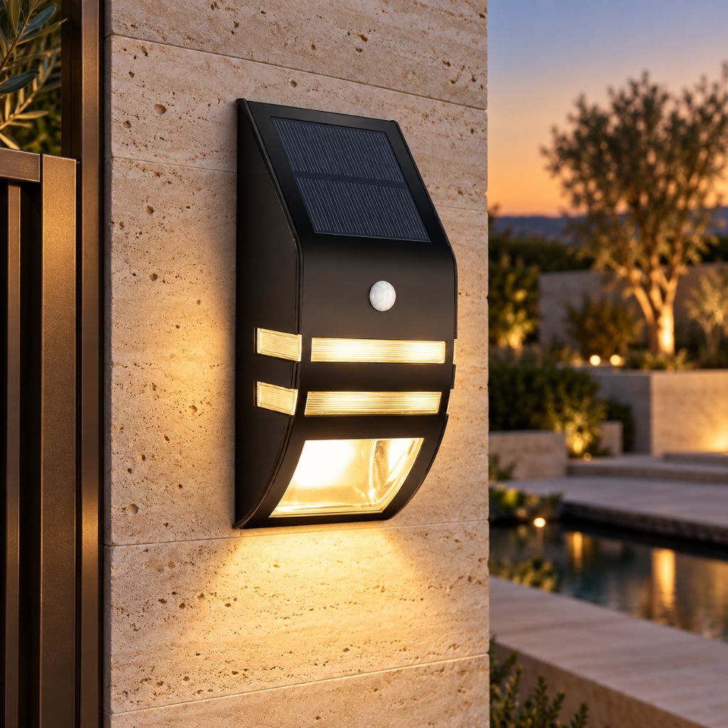 IP65 Solar PIR Motion Sensor LED Wall Light