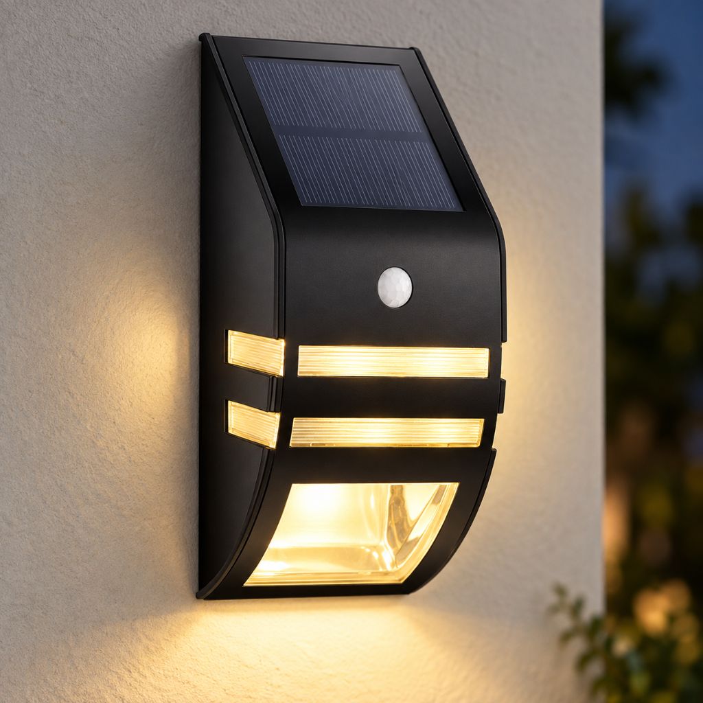 IP65 Solar PIR Motion Sensor LED Wall Light