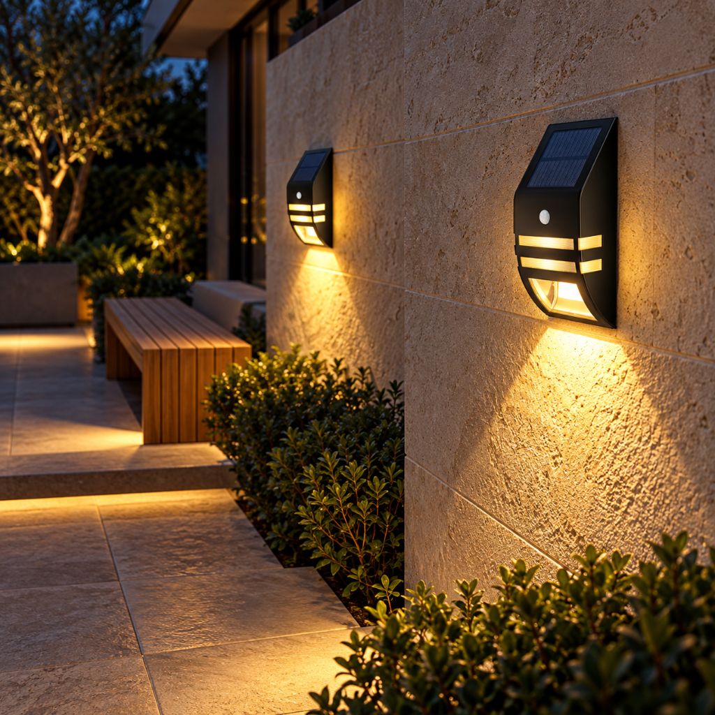 IP65 Solar PIR Motion Sensor LED Wall Light