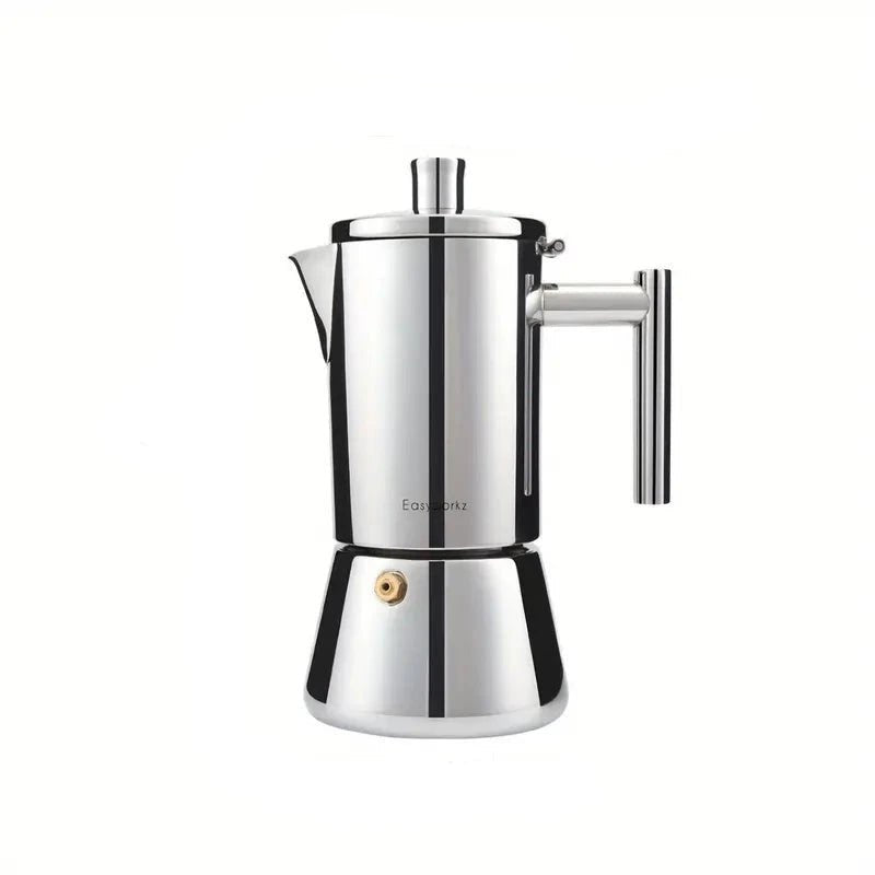 Italian Moka Pot - Stainless Steel Design - Lattea Global
