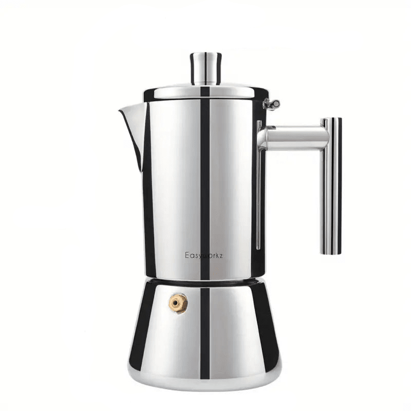 Italian Moka Pot - Stainless Steel Design - Lattea Global