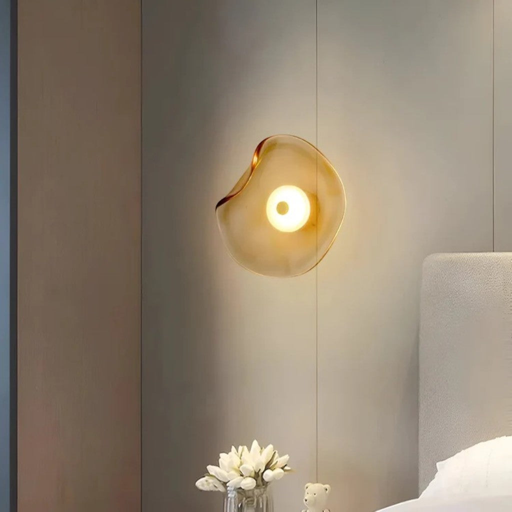 Japandi Glass Dimmable Wall Light Sconce