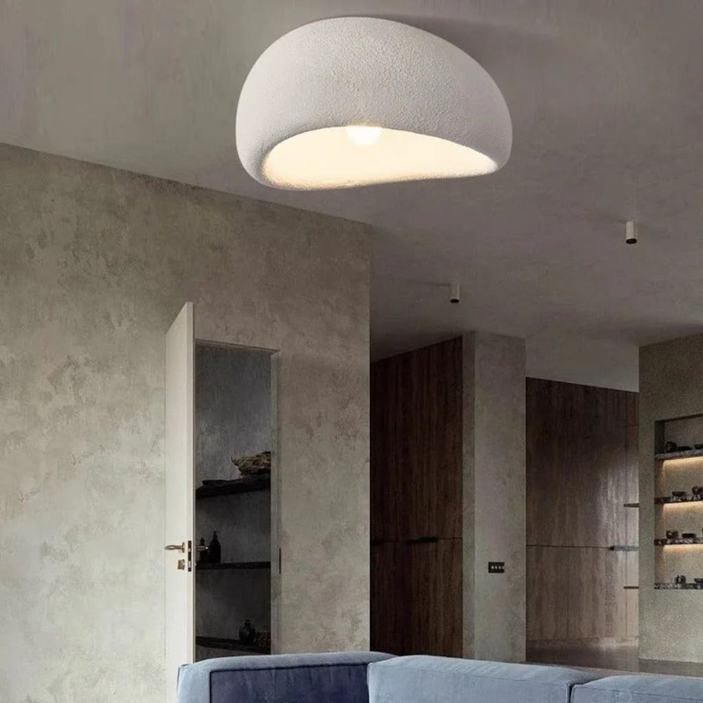 Japandi Wabi Sabi Resin Ceiling Light