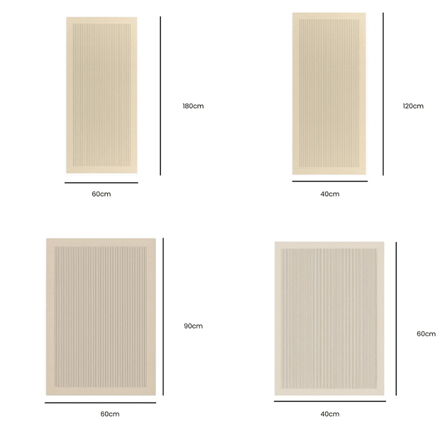 Japandi Waterproof Suede Non Slip Mat - Lattea Global