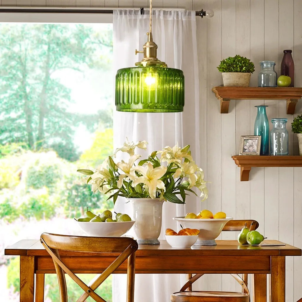 Kitchen Pendant Lamp | Vintage Glass Design