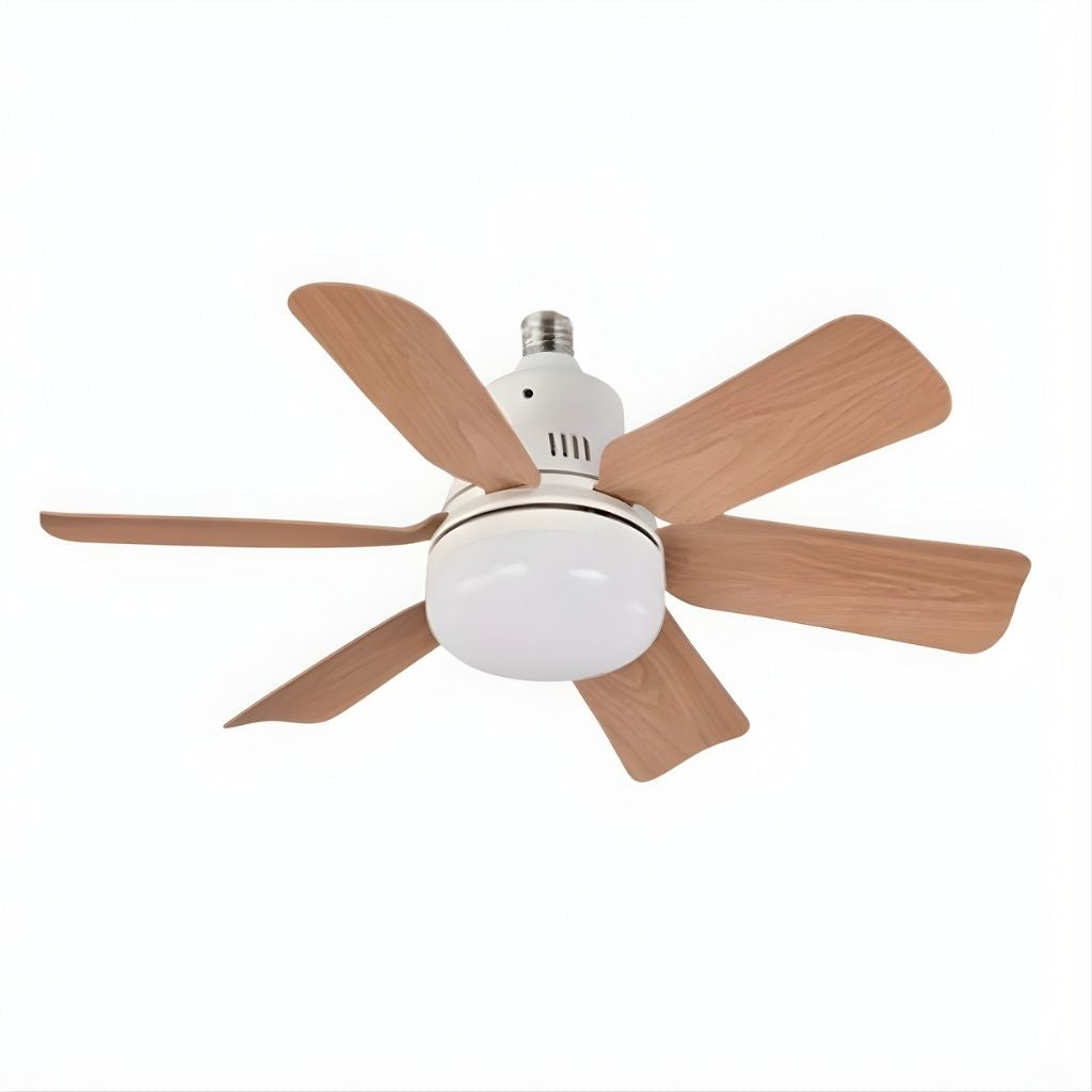 LED Ceiling Fan Lamp with Remote Control – No Wiring Needed