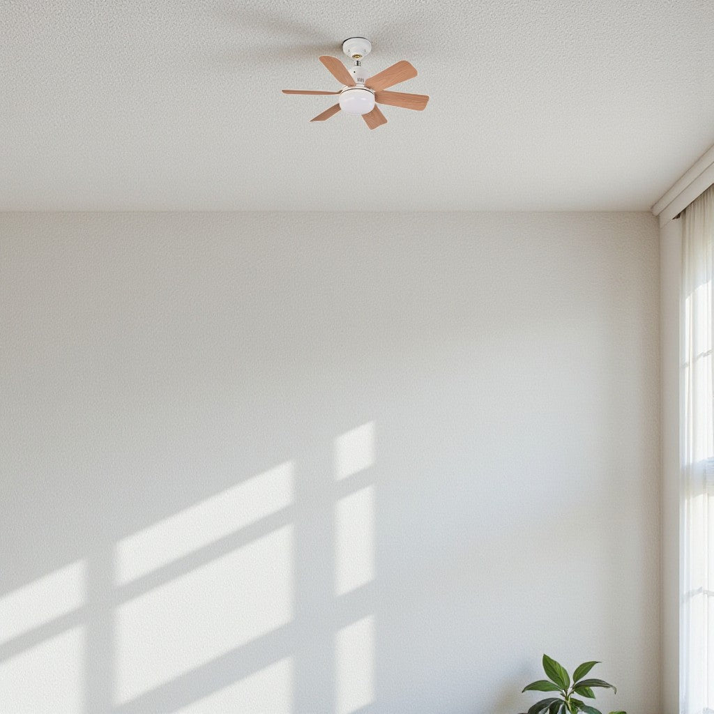 LED Ceiling Fan Lamp with Remote Control – No Wiring Needed