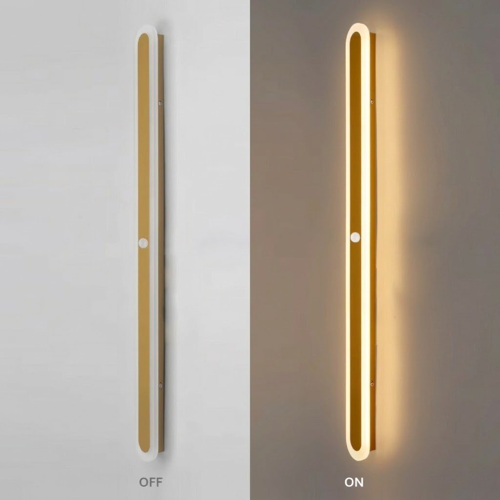 LED Linear Outdoor Wall Light Motion Sensor IP65 Waterproof - Lattea Global