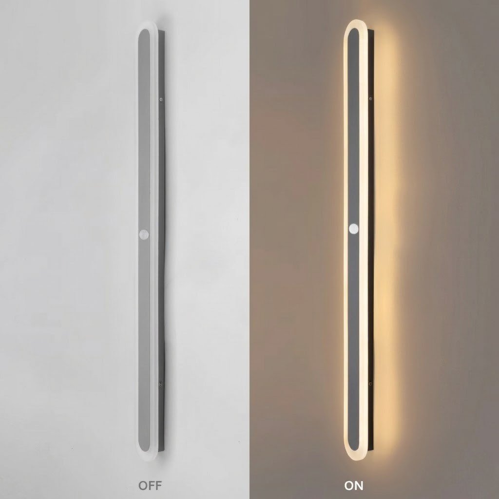 LED Linear Outdoor Wall Light Motion Sensor IP65 Waterproof - Lattea Global