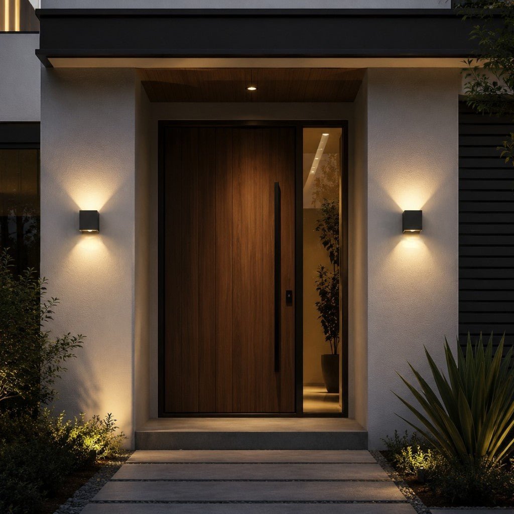 LED Outdoor Wall Light Motion Sensor IP65 Up Down Sconce - Lattea Global
