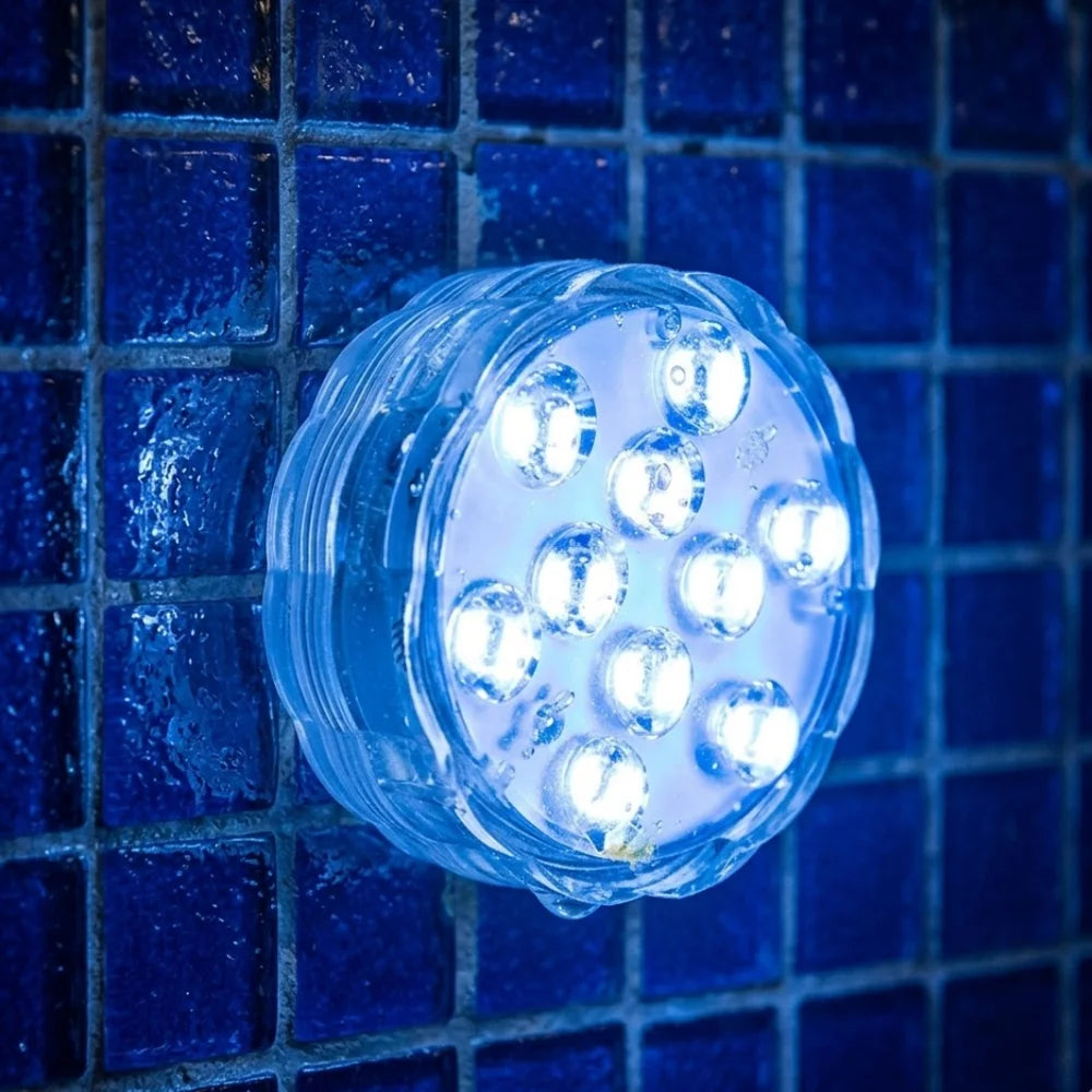 Led submersible pool light rgb ip68 remote control - suction cup mount – view 2