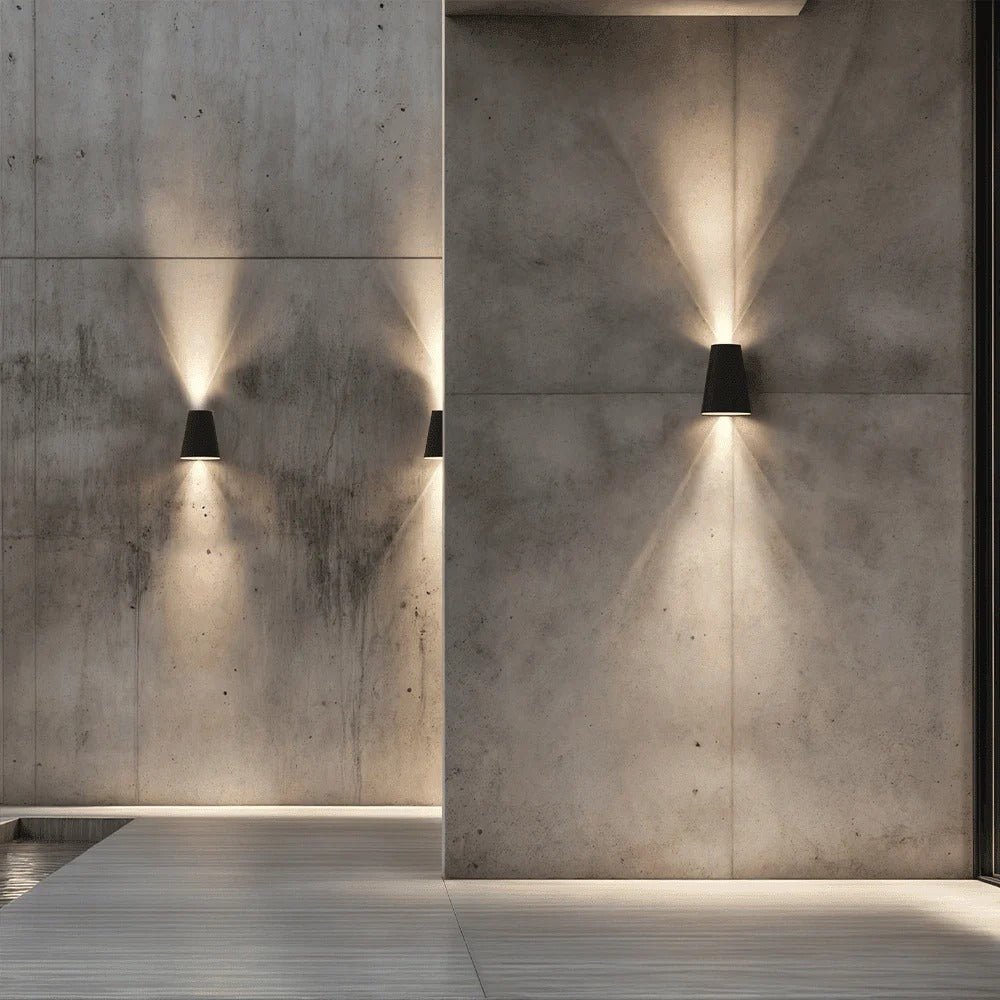 Luciena Outdoor Solar Wall Light Up and Down - Lattea Global