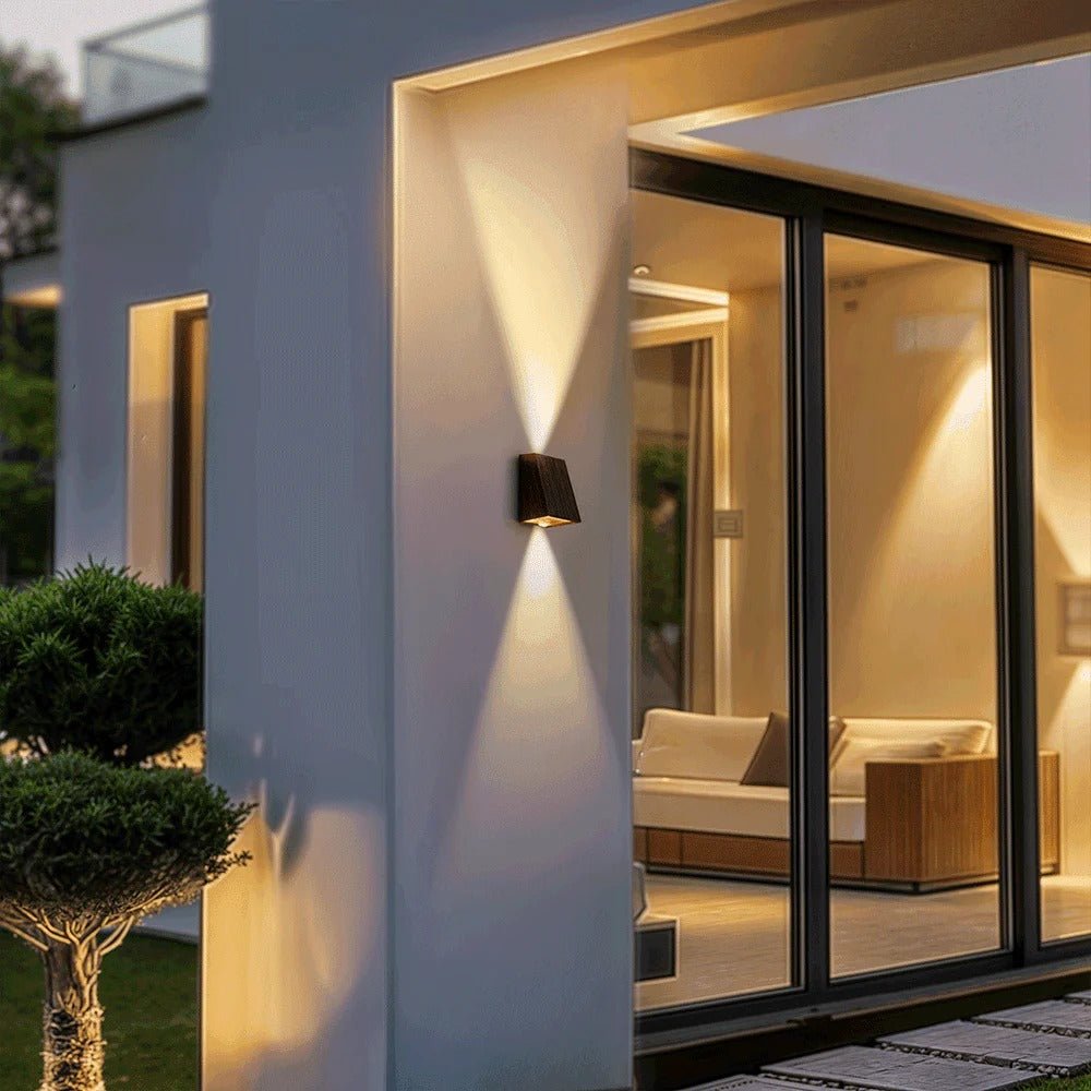 Luciena Outdoor Solar Wall Light Up and Down - Lattea Global