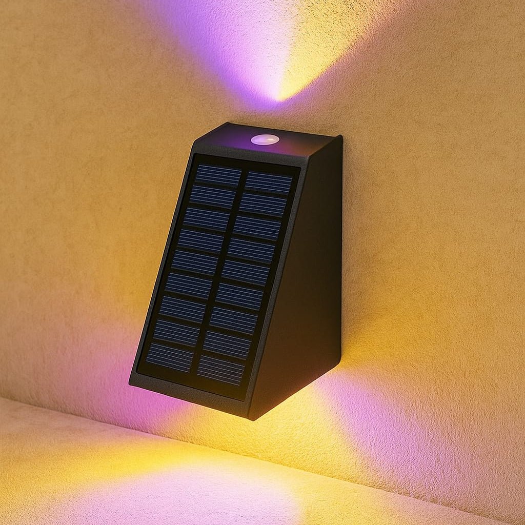 Luciena Outdoor Solar Wall Light Up and Down - Lattea Global