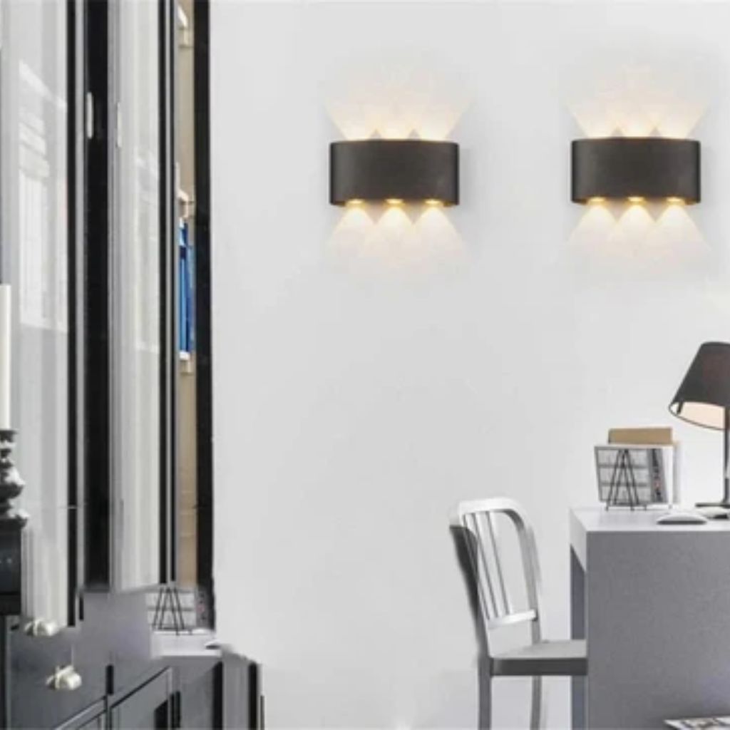 LumiGuard Outdoor & Indoor LED Wall Lamp - Modern Waterproof Light