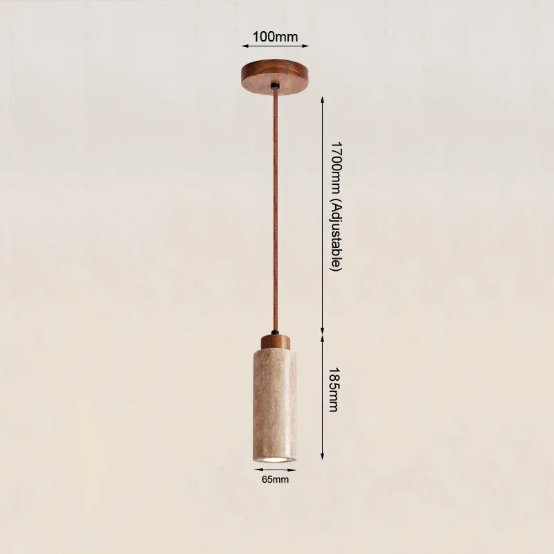 LumiTerra Travertine Pendant Light - Lattea Global