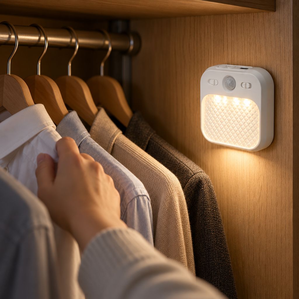 Magnetic Rechargeable LED Night Light with Motion Sensor