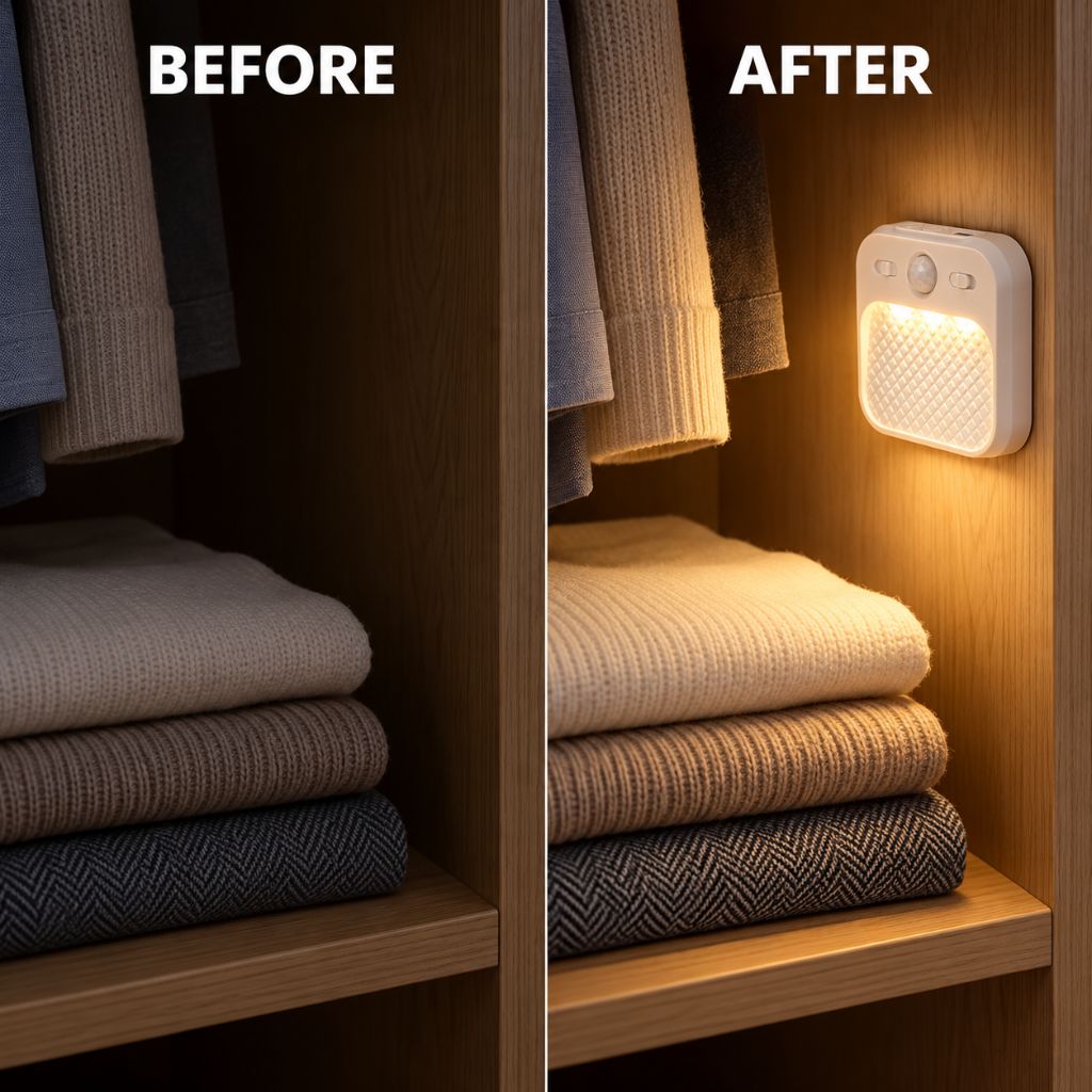 Magnetic Rechargeable LED Night Light with Motion Sensor
