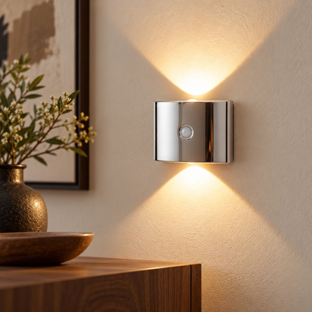 Set Of 2 Magnetic Rechargeable LED Wall Light with Motion Sensor