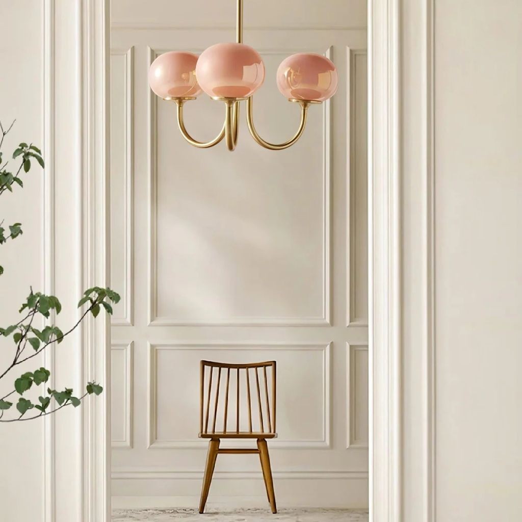Marshmallow Frosted Glass Chandelier