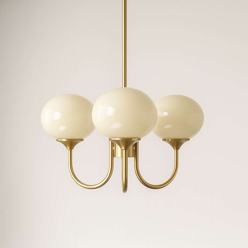Marshmallow Frosted Glass Chandelier