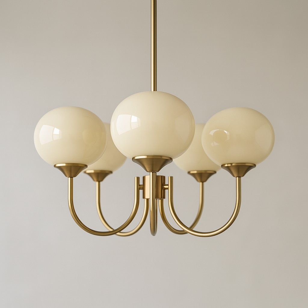 Marshmallow Frosted Glass Chandelier