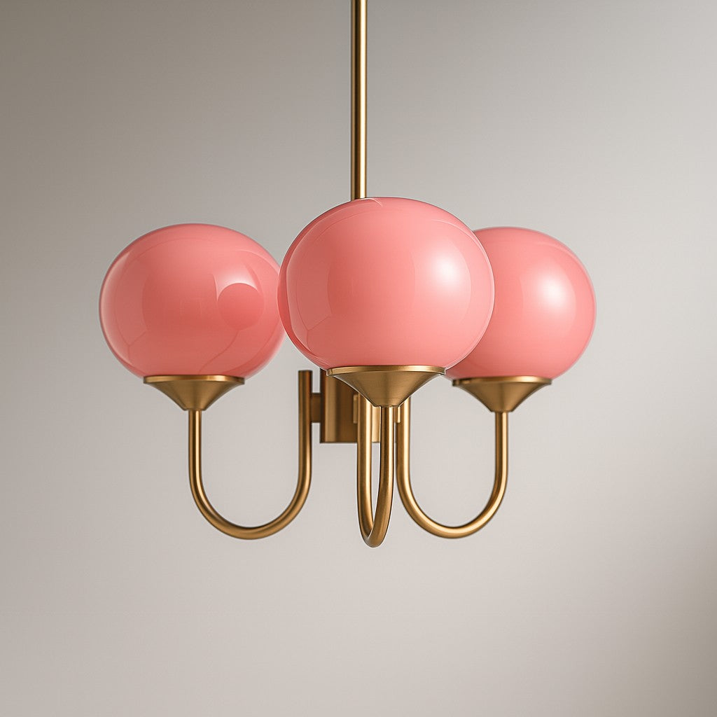Marshmallow Frosted Glass Chandelier