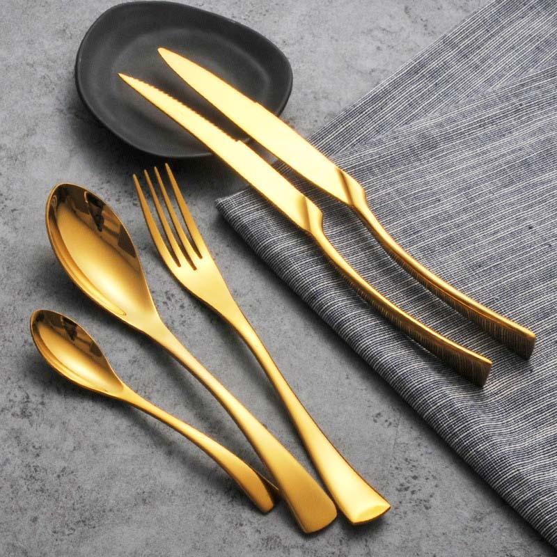 Maya Flatware Set – Premium 18/10 Stainless Steel & Chef - Designed - Lattea Global