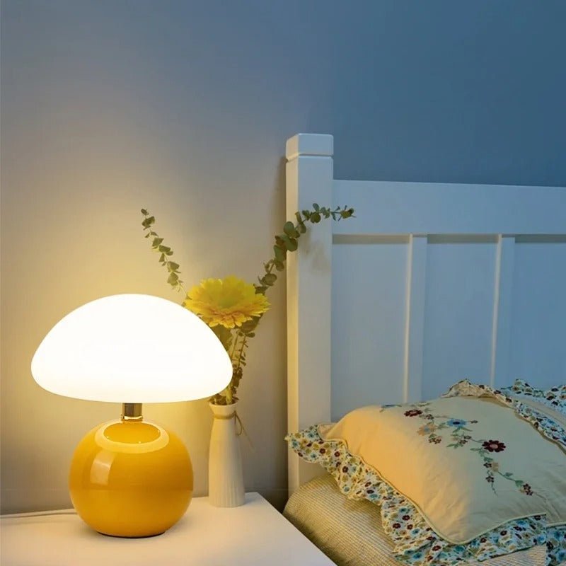 Metallic Mushroom LED Table Lamp - Lattea Global