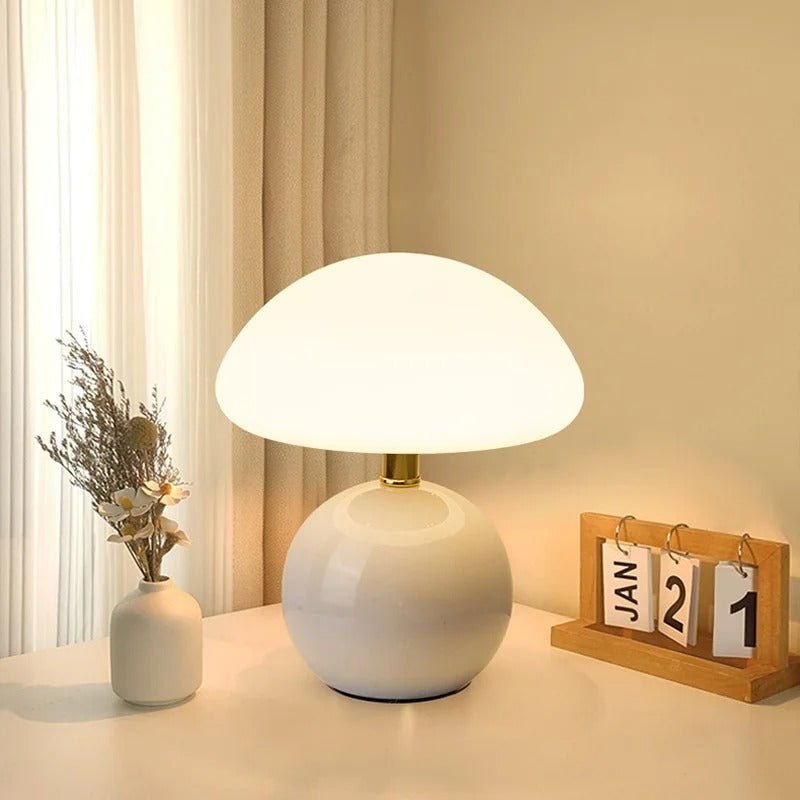 Metallic Mushroom LED Table Lamp - Lattea Global