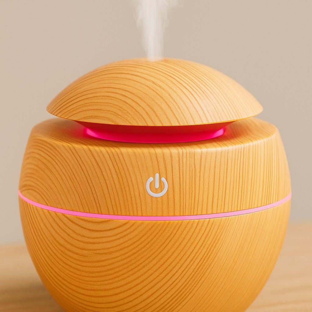 Mini LED Ultrasonic Humidifier with Aromatherapy