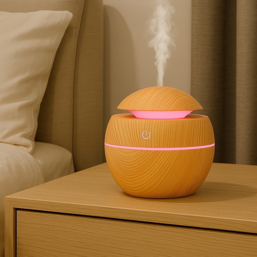 Mini LED Ultrasonic Humidifier with Aromatherapy