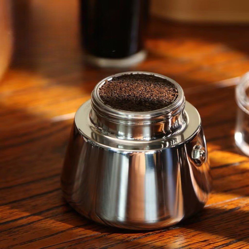 Mini Moka Pot Dual Spot Stainless Steel Espresso Maker - 2 Cup | 100ml - Lattea Global