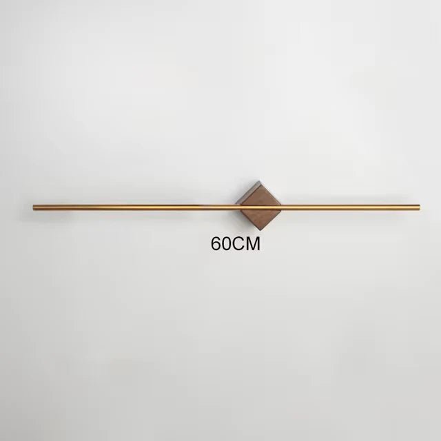 Minimalist Bath Towel Hanger – Brass, Wood & Acrylic Accents - Lattea Global