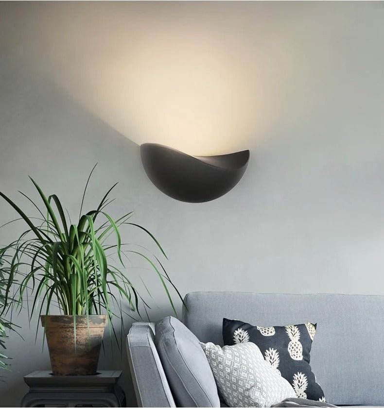Minimalist Half - Round LED Wall Light - Lattea Global