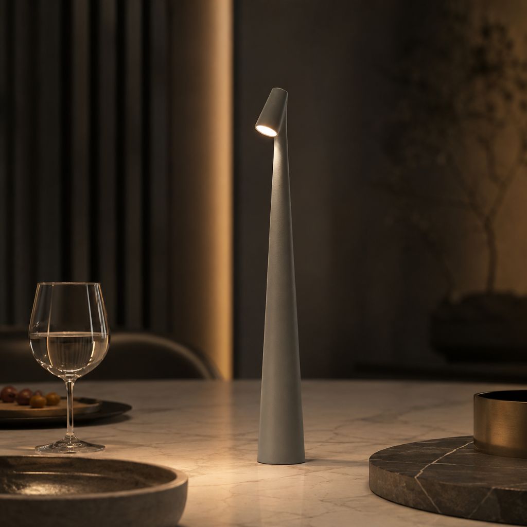 Minimalist Nordic Cordless LED Table Lamp with Touch Control