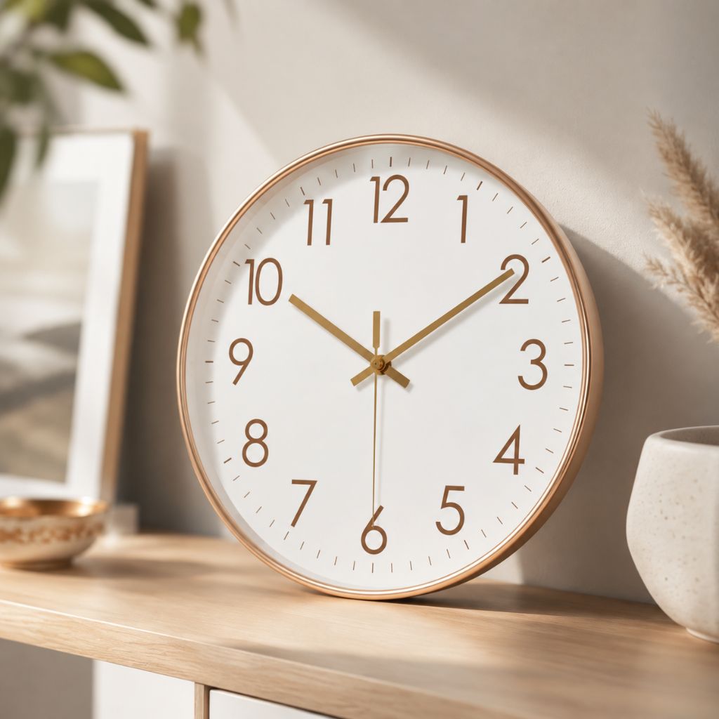 Minimalist Nordic Wall Clock Quiet Quartz