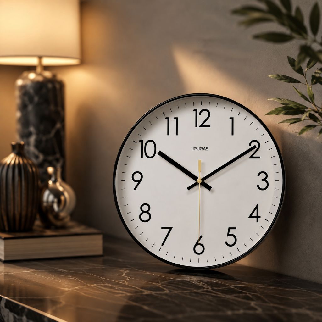 Minimalist Nordic Wall Clock Quiet Quartz