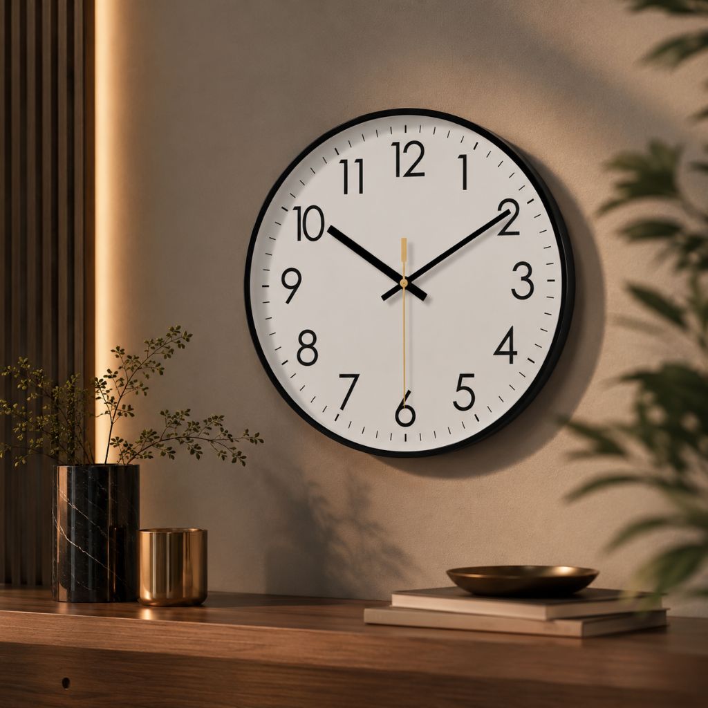 Minimalist Nordic Wall Clock Quiet Quartz