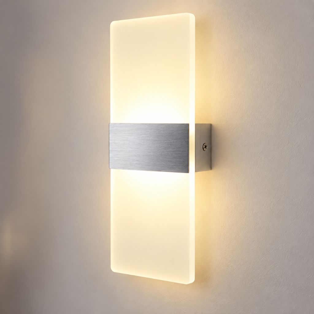Modern Acrylic LED Wall Light with Touch On/Off Switch 6W