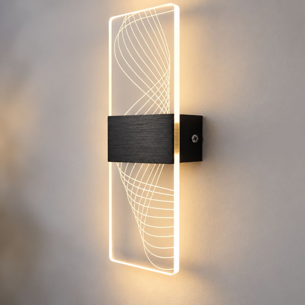 Modern Acrylic LED Wall Light with Touch On/Off Switch 6W