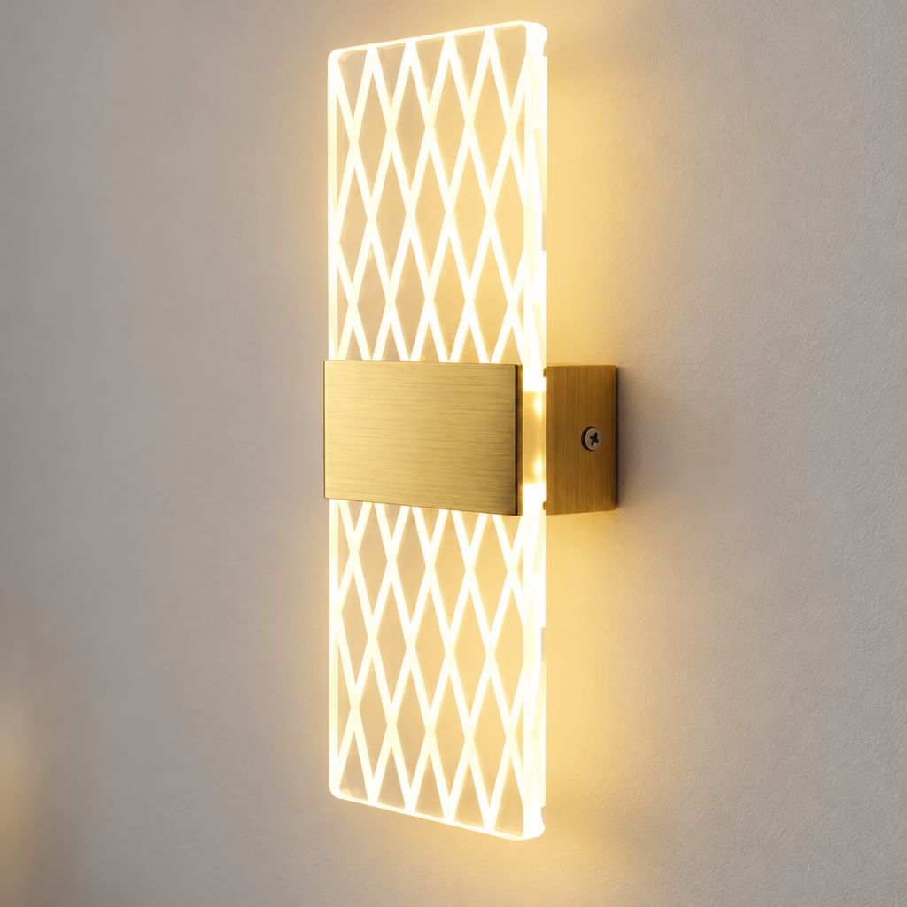 Modern Acrylic LED Wall Light with Touch On/Off Switch 6W