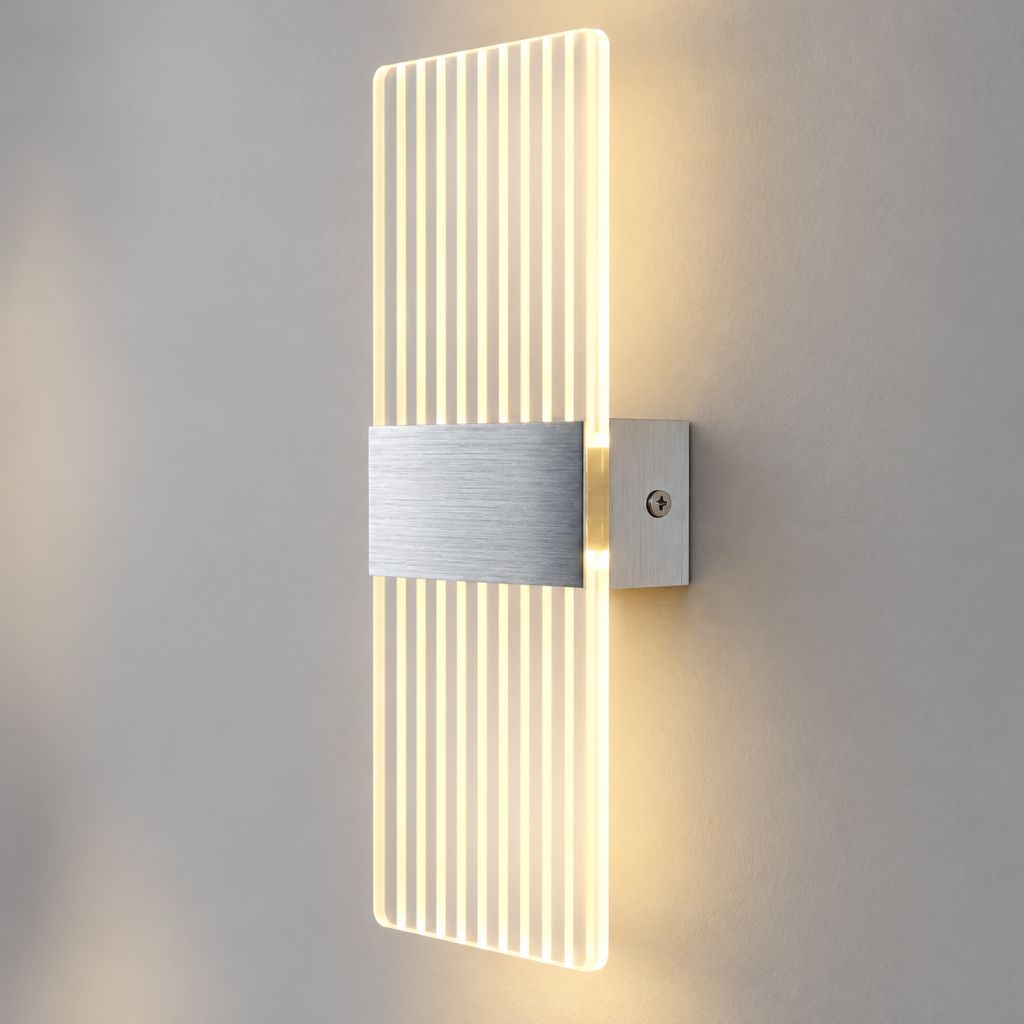Modern Acrylic LED Wall Light with Touch On/Off Switch 6W
