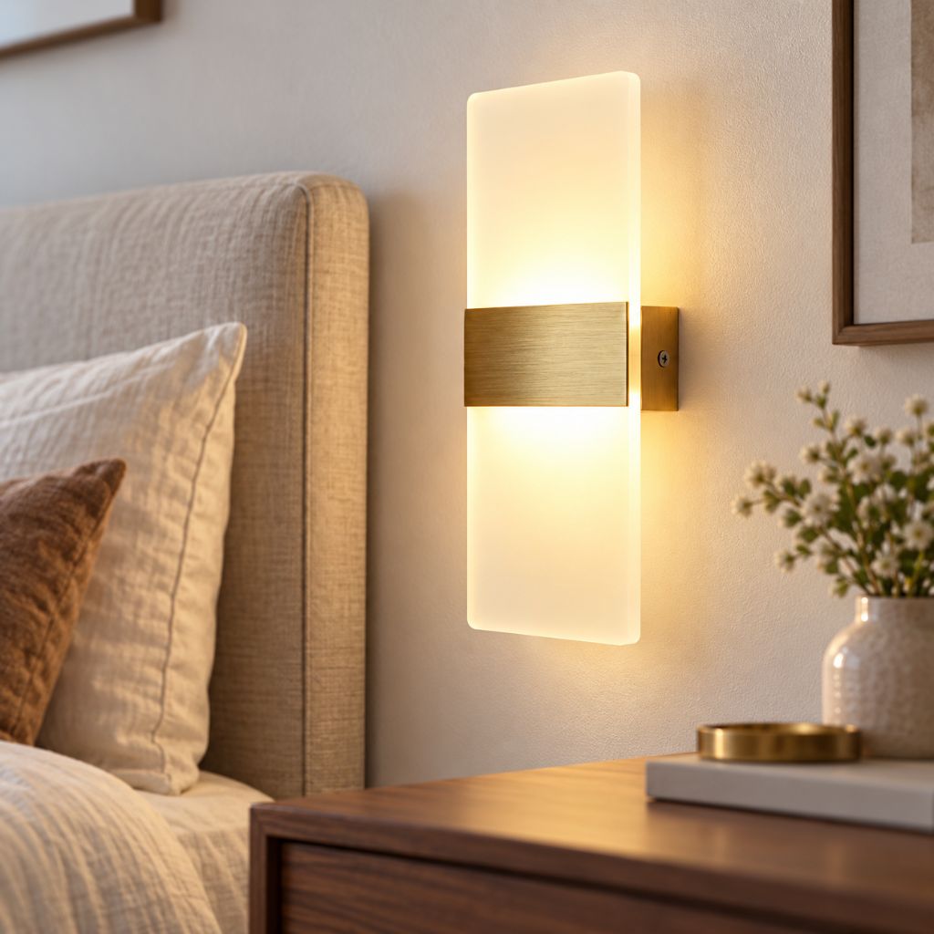 Modern Acrylic LED Wall Light with Touch On/Off Switch 6W