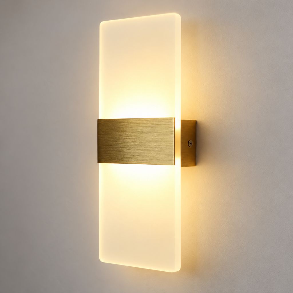 Modern Acrylic LED Wall Light with Touch On/Off Switch 6W
